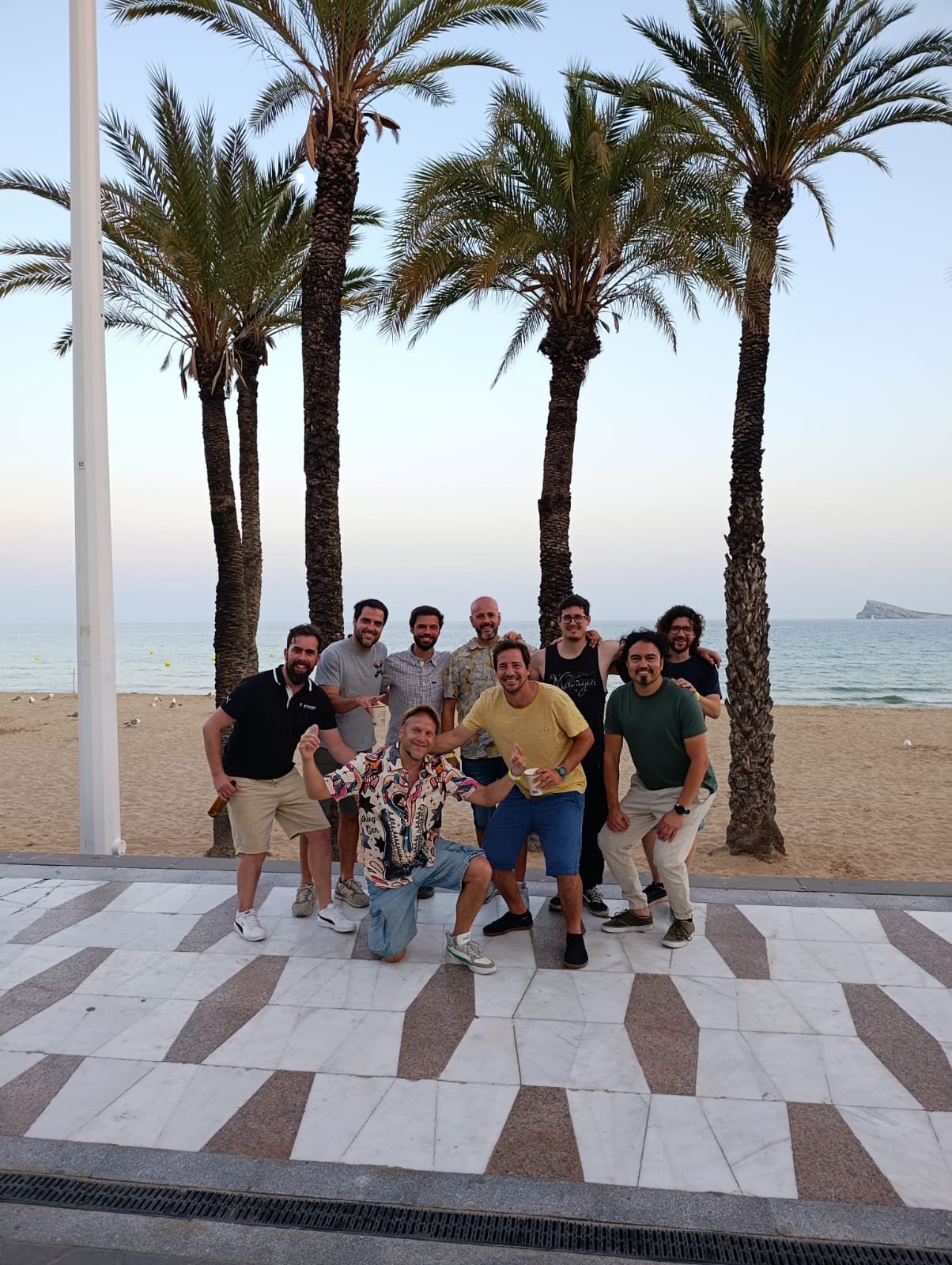 Los guerreros en Benidorm